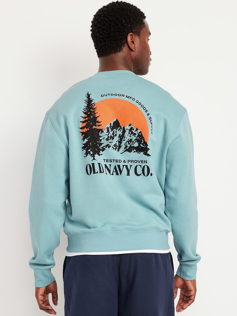 Oversized Essential Logo-Graphic Sweatshirt