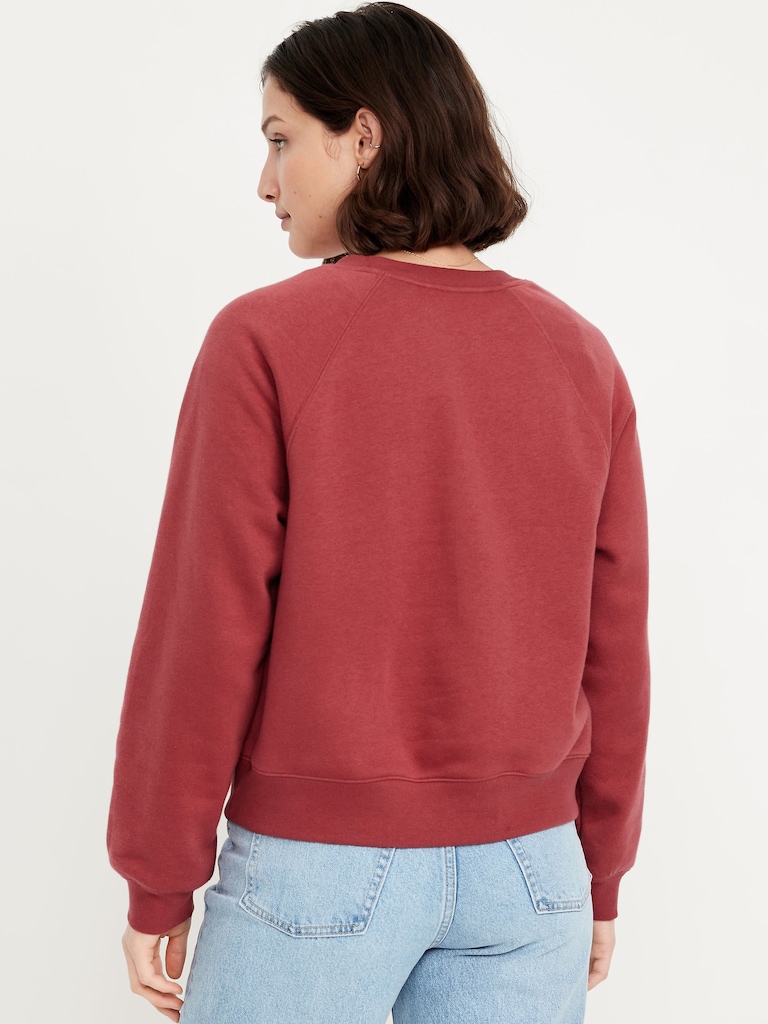 Vintage Crew-Neck Logo-Graphic Sweatshirt