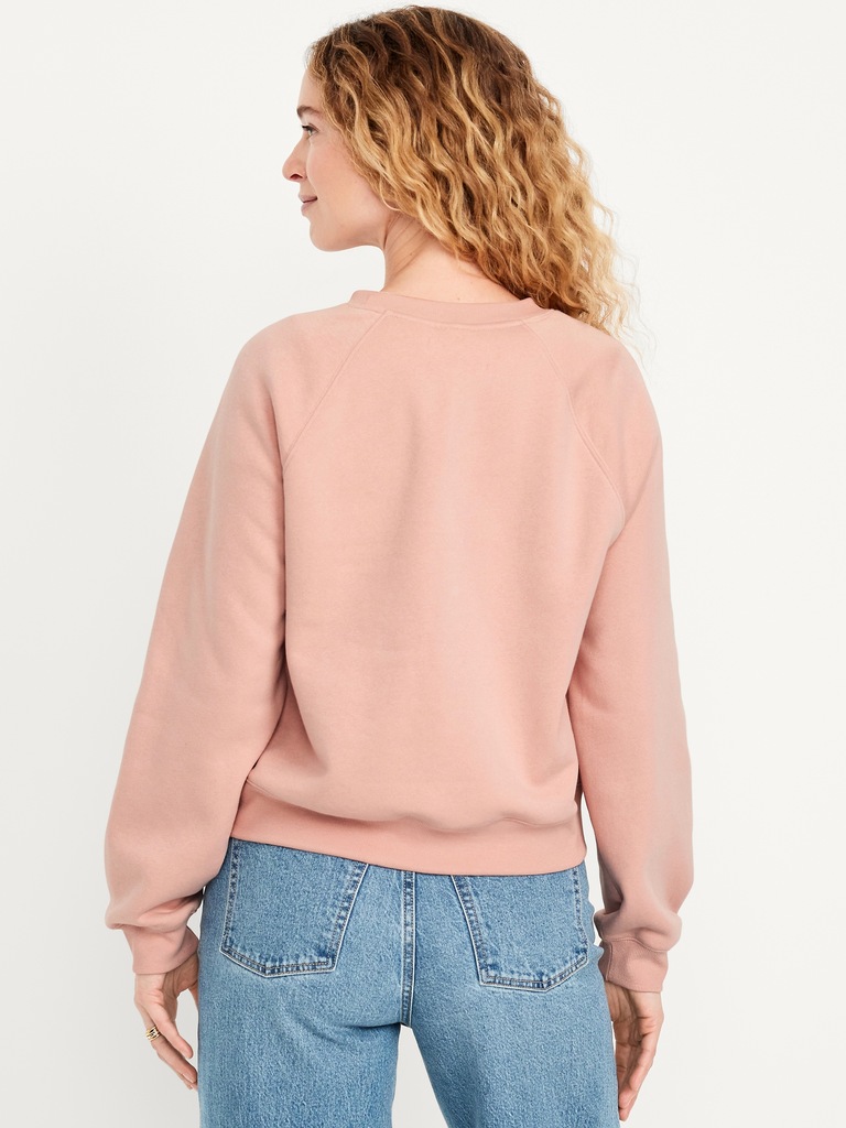 Vintage Crew-Neck Logo-Graphic Sweatshirt