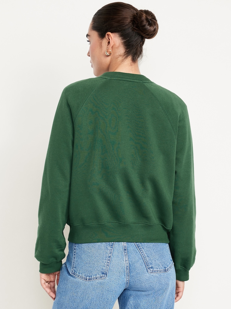 Vintage Crew-Neck Logo-Graphic Sweatshirt