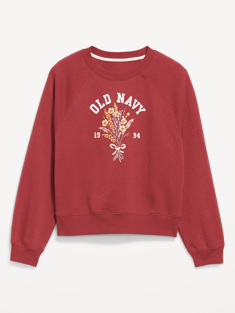 Vintage Crew-Neck Logo-Graphic Sweatshirt