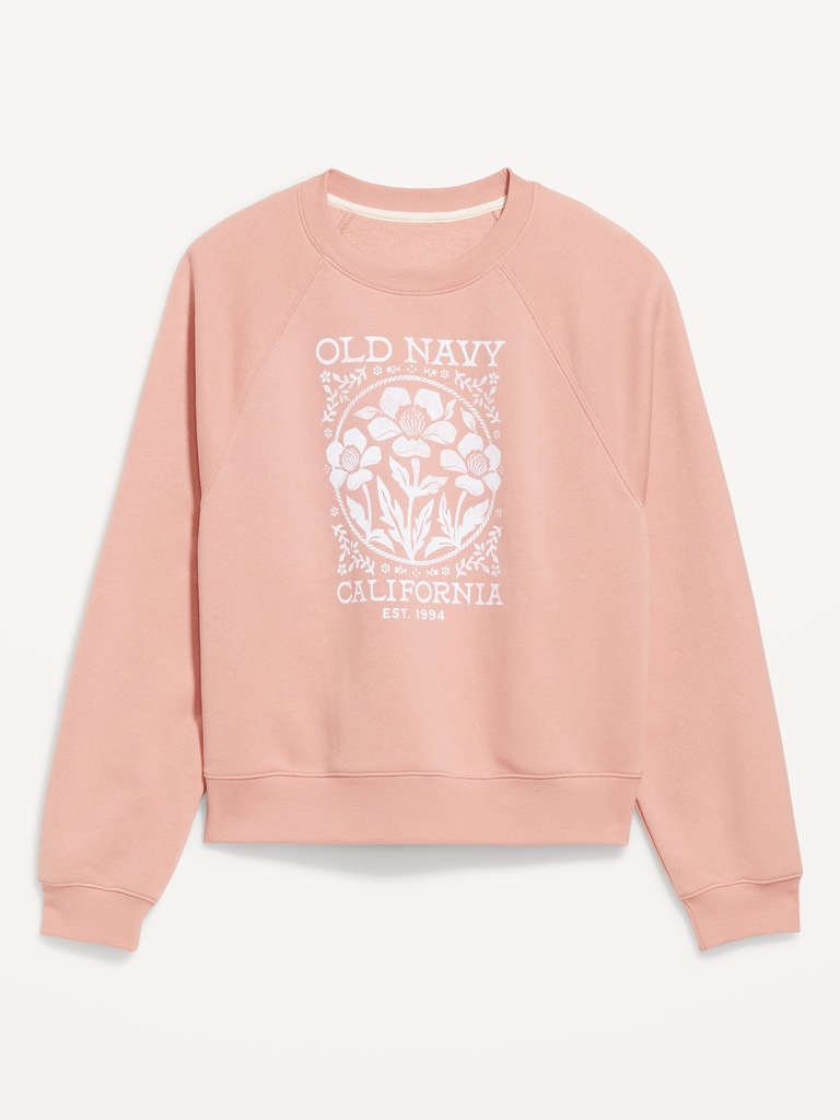Vintage Crew-Neck Logo-Graphic Sweatshirt
