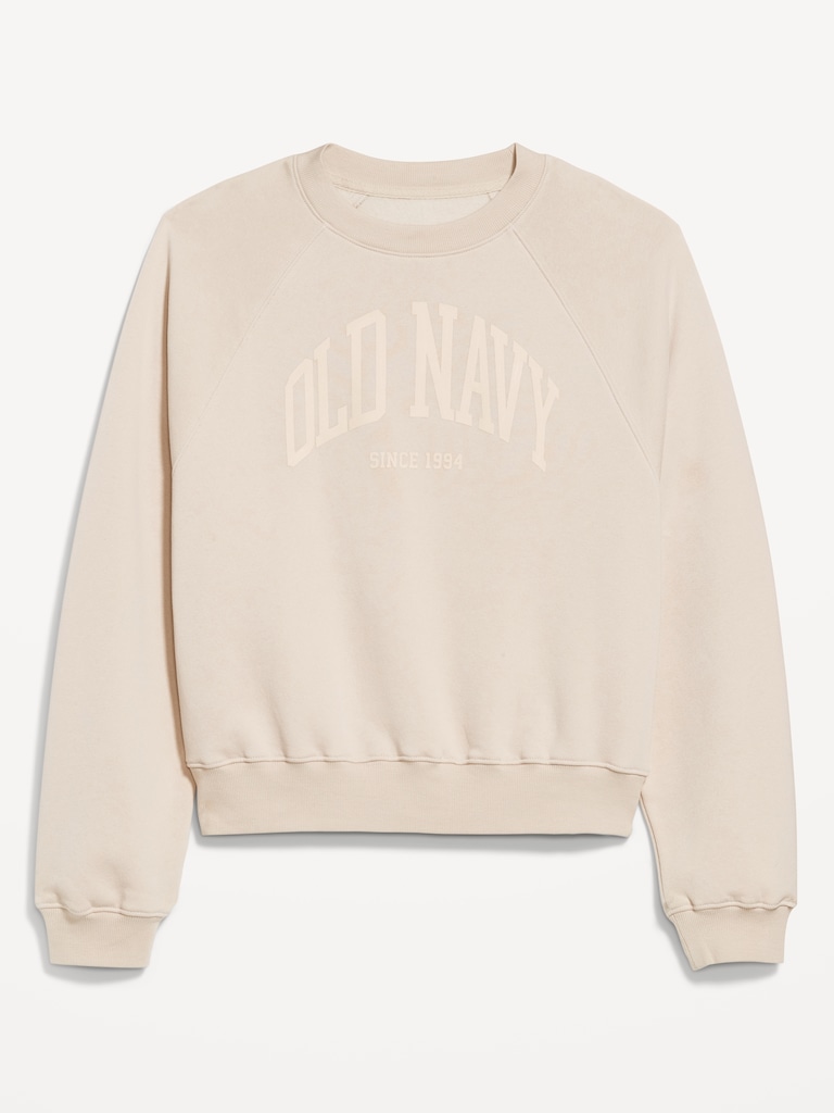Vintage Crew-Neck Logo-Graphic Sweatshirt