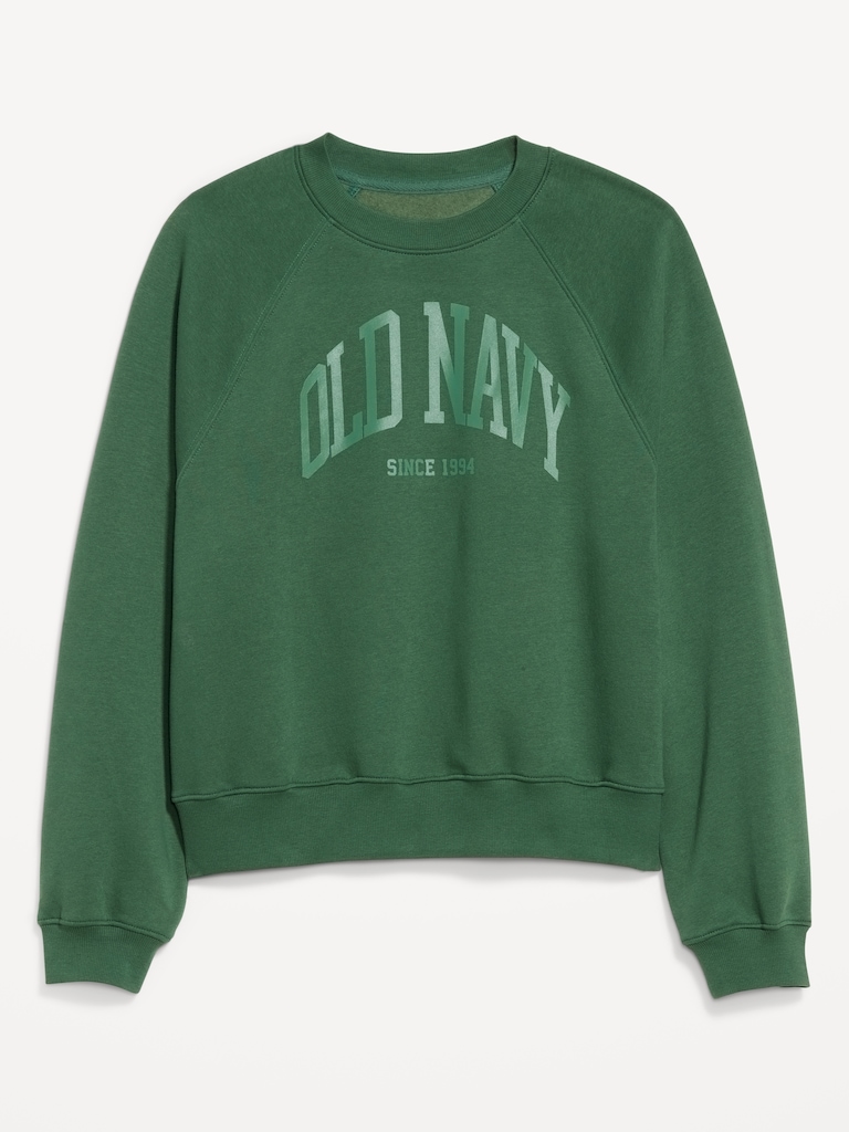 Vintage Crew-Neck Logo-Graphic Sweatshirt