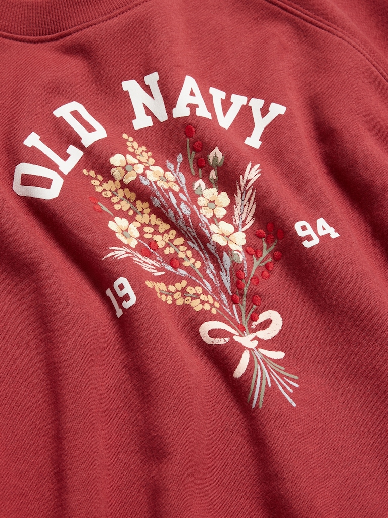 Vintage Crew-Neck Logo-Graphic Sweatshirt