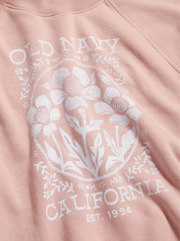 Vintage Crew-Neck Logo-Graphic Sweatshirt