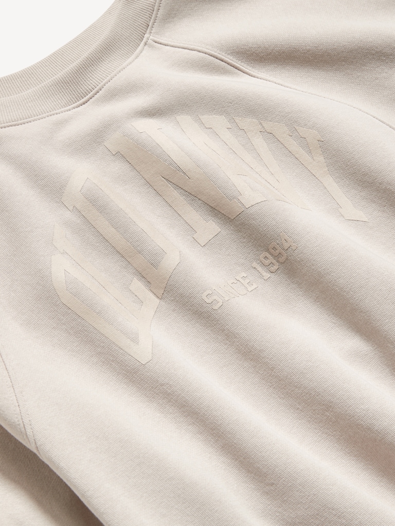 Vintage Crew-Neck Logo-Graphic Sweatshirt