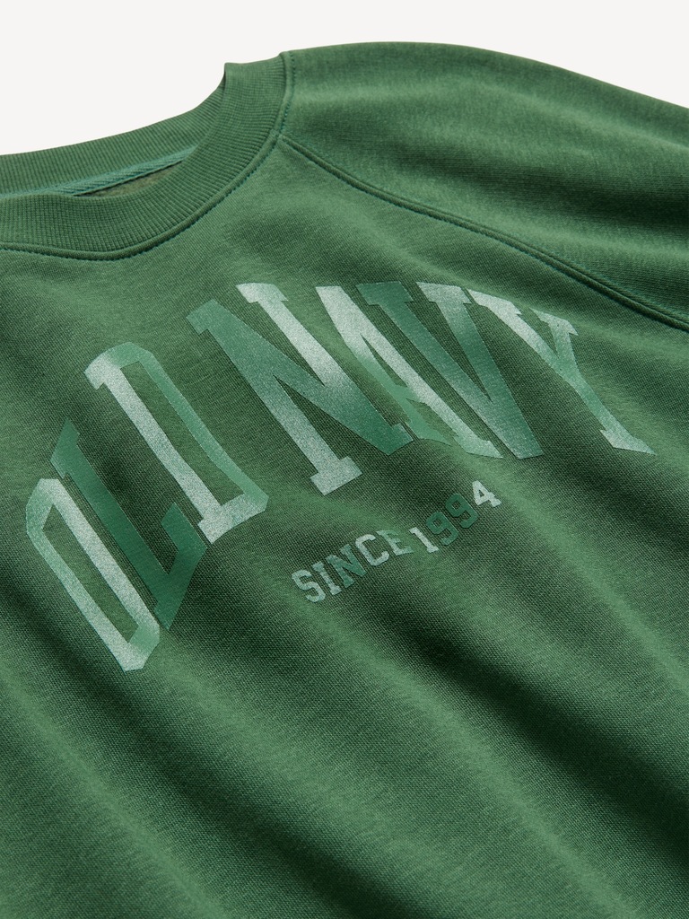 Vintage Crew-Neck Logo-Graphic Sweatshirt