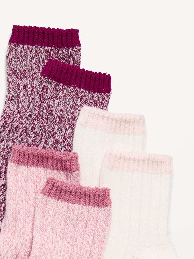 Marled Boot Socks 3-Pack for Toddler & Baby