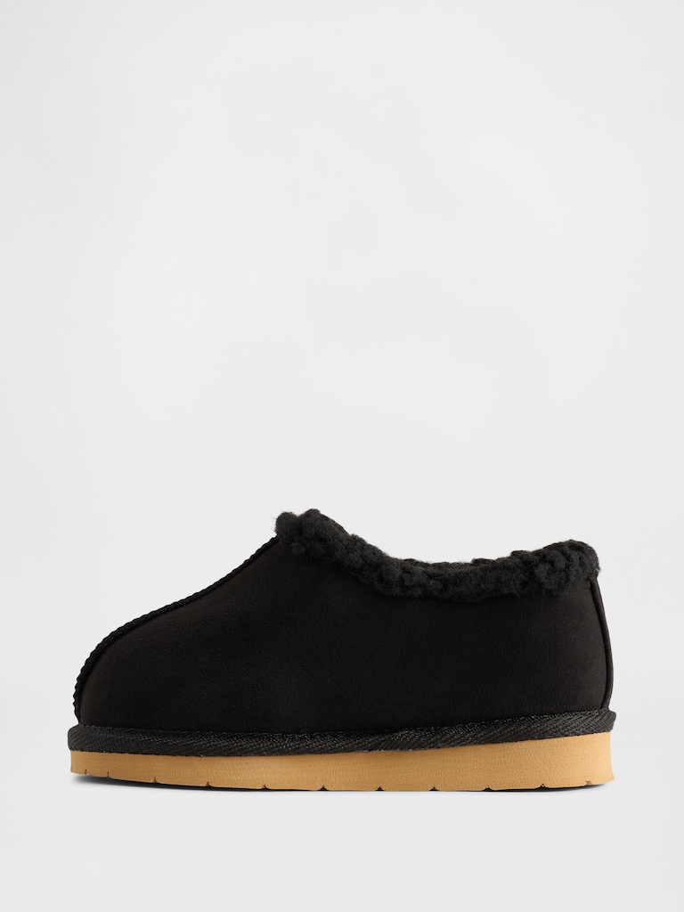 Toddler Vegan Suede Sherpa-Lined Shoes