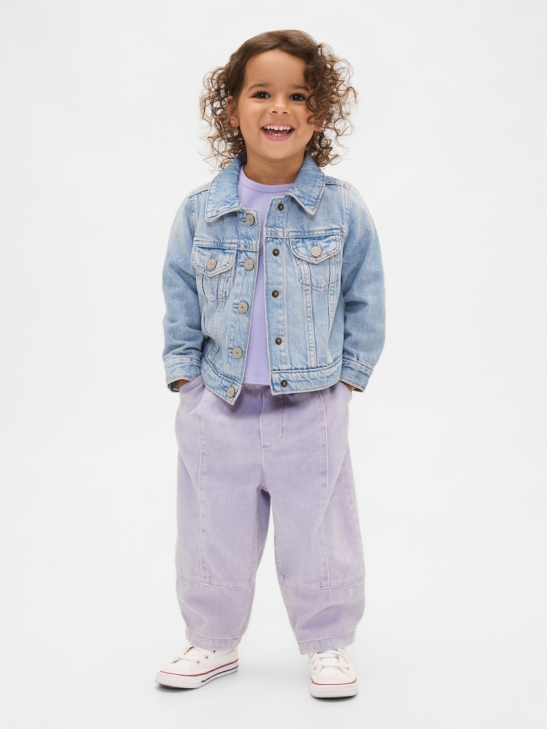 Baby & Toddler Pull-On Barrel Jeans