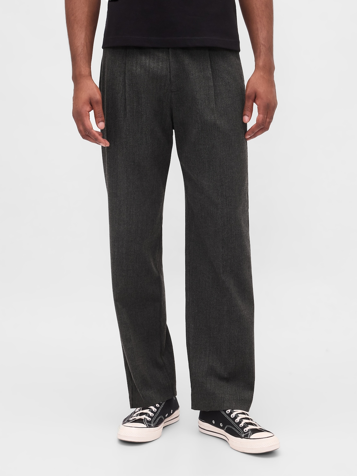 365 Wool-Blend Relaxed Trousers