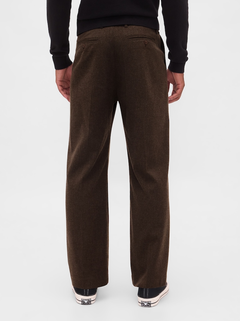365 Wool-Blend Relaxed Trousers