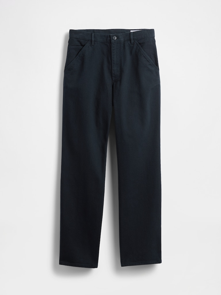 Relaxed Straight Utility Khakis