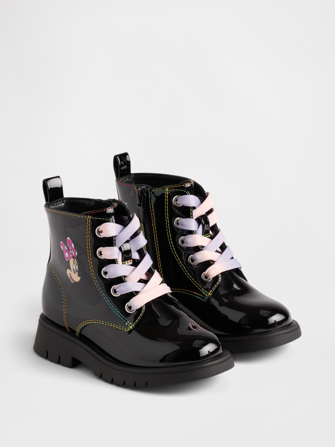Gap × Disney Toddler Minnie Mouse Lace-Up Boots