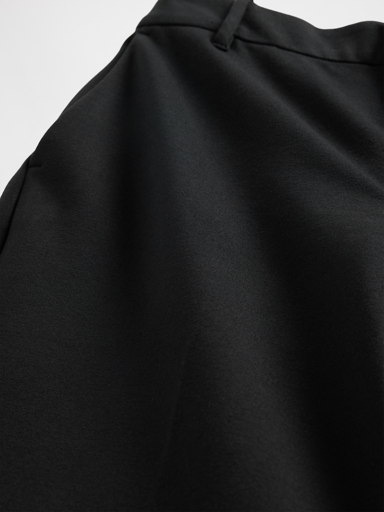 High Rise Double Knit Wide-Leg Pants