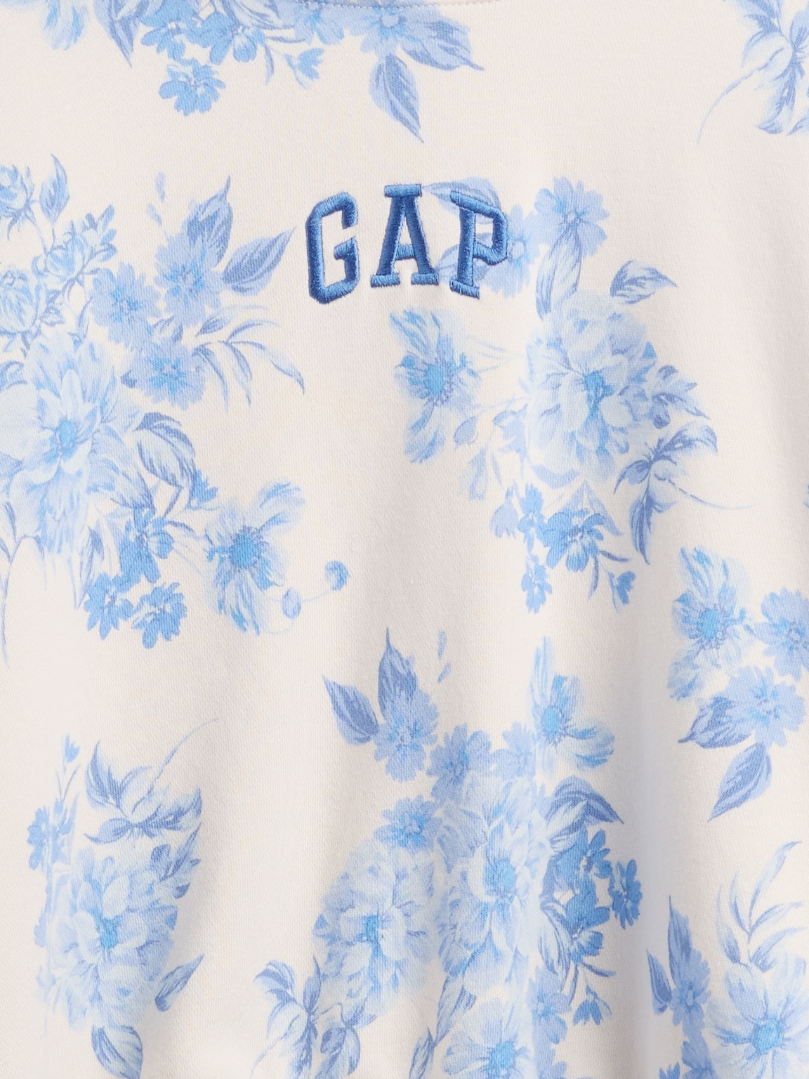 VintageSoft Crop Logo Hoodie