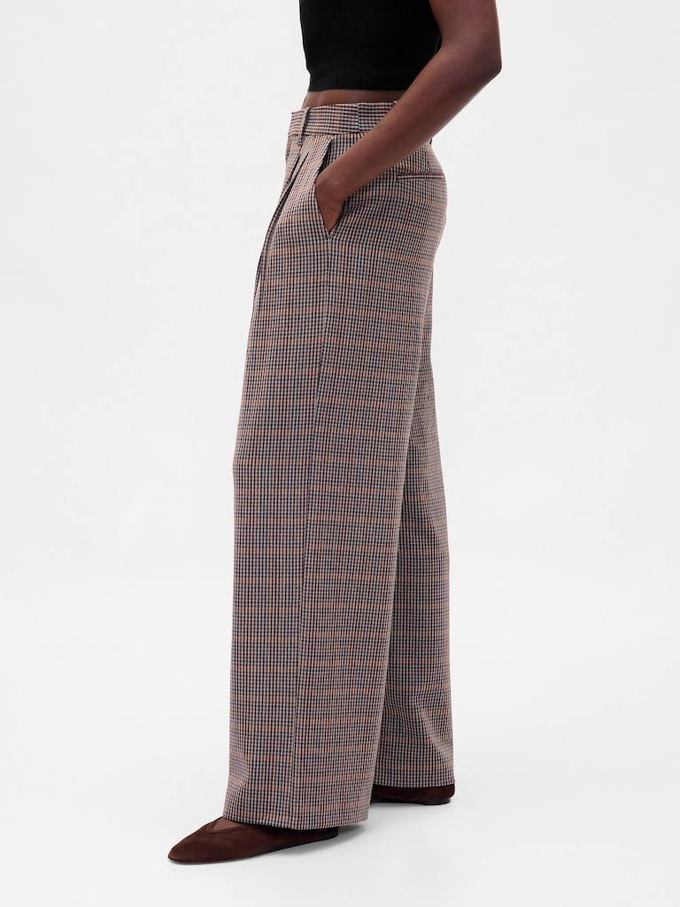 365 High Rise Brushed Twill Pleated Trousers