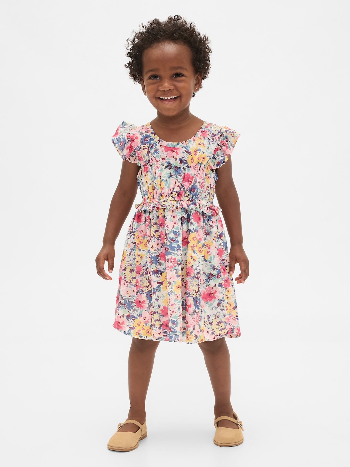 Baby & Toddler Smocked Ruffle Dress