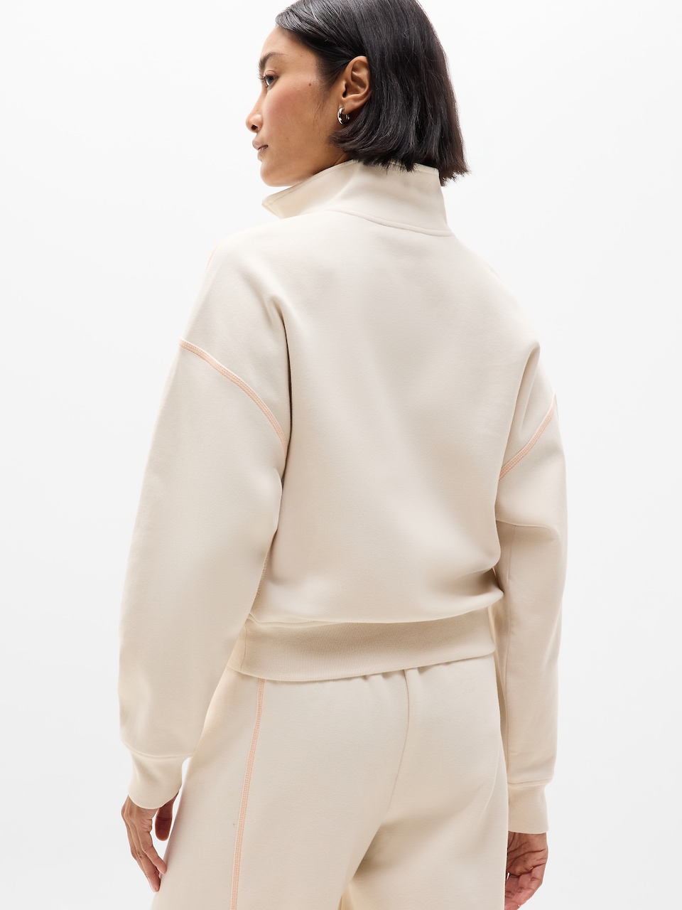 Forever Fleece 1/2 Zip High Hip Sweatshirt