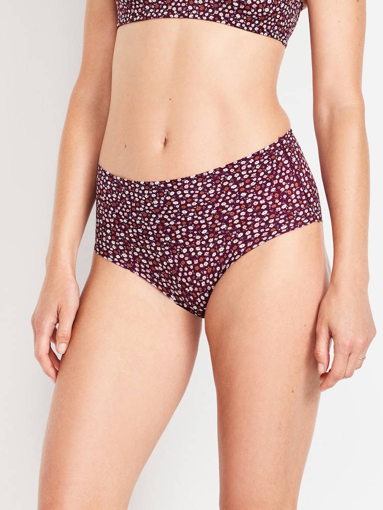 High-Waisted No-Show Brief Underwear 6-Pack