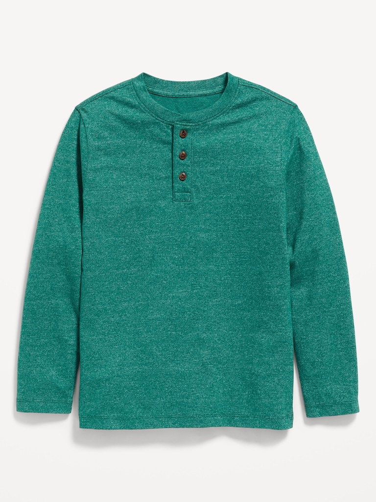 Softest Long-Sleeve Henley T-Shirt for Boys