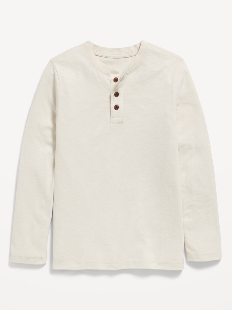 Softest Long-Sleeve Henley T-Shirt for Boys