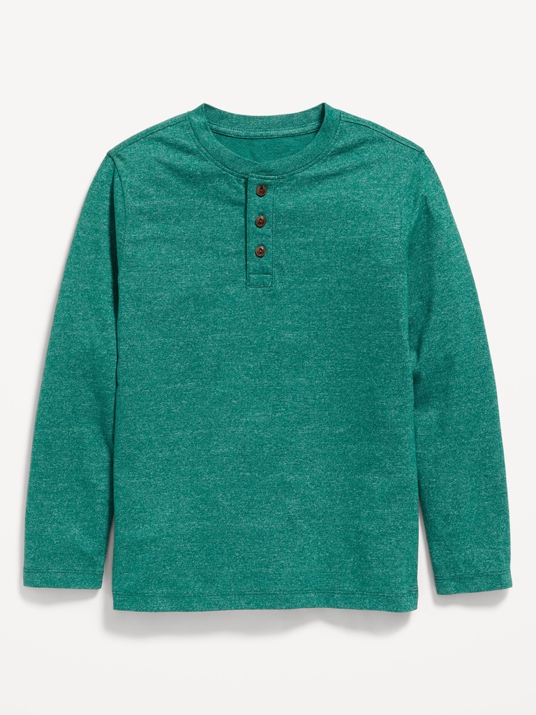 Softest Long-Sleeve Henley T-Shirt for Boys