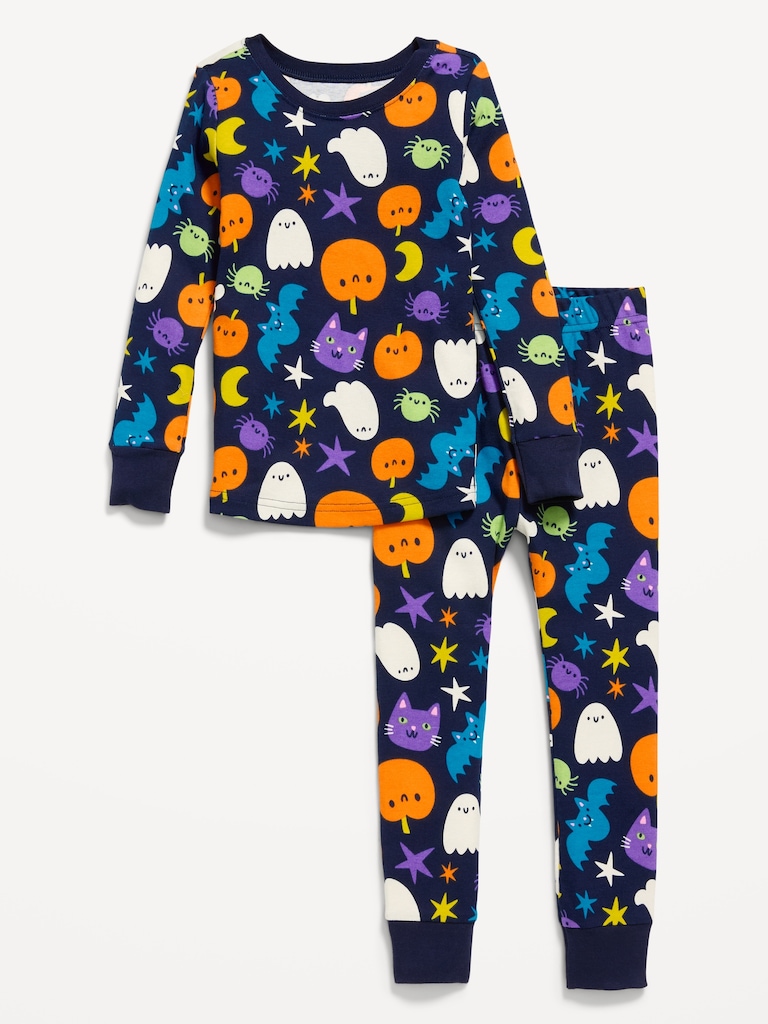 Printed Snug-Fit Pajama Set for Toddler & Baby