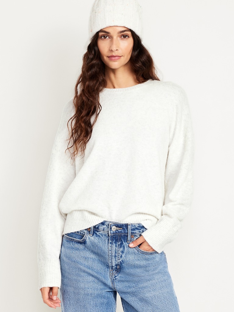 Cozy Wool-Blend Crew-Neck Sweater