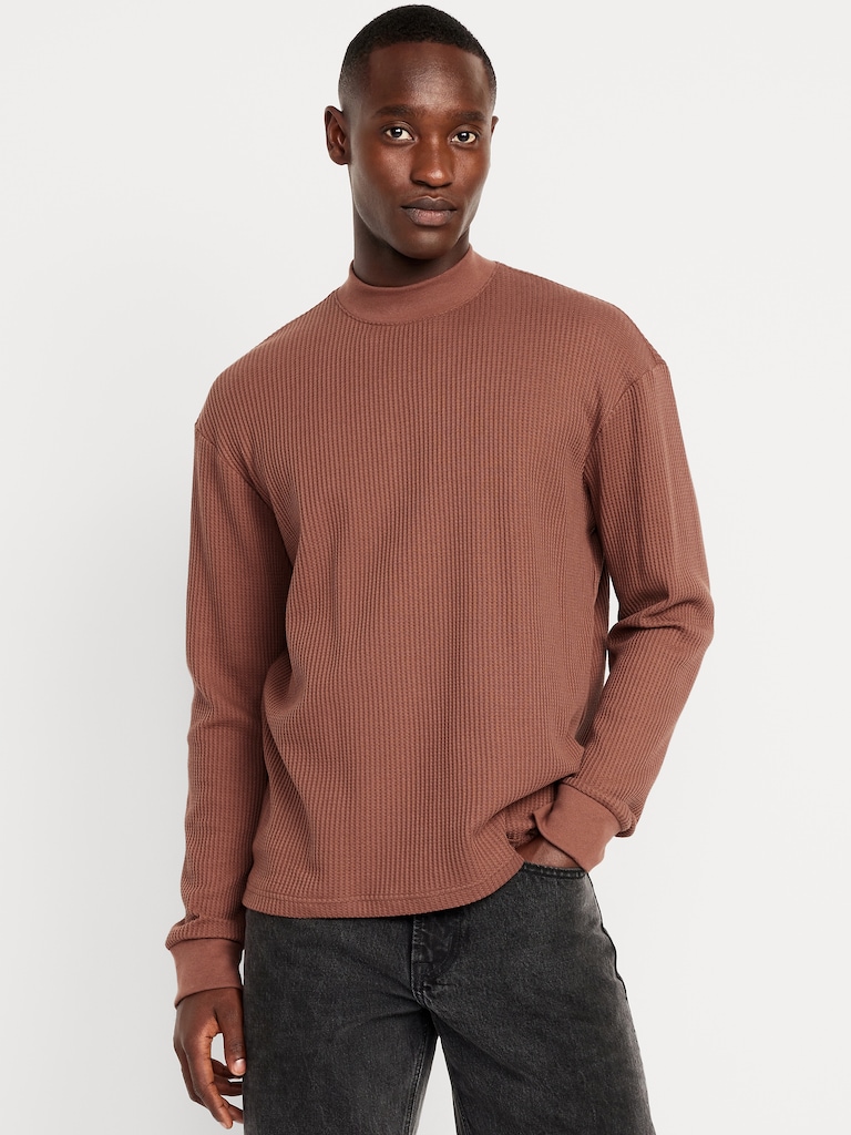 Heavyweight Long-Sleeve Waffle T-Shirt