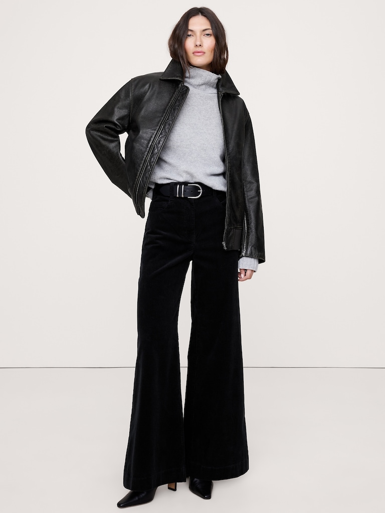 High-Rise Wide-Leg Corduroy Pant