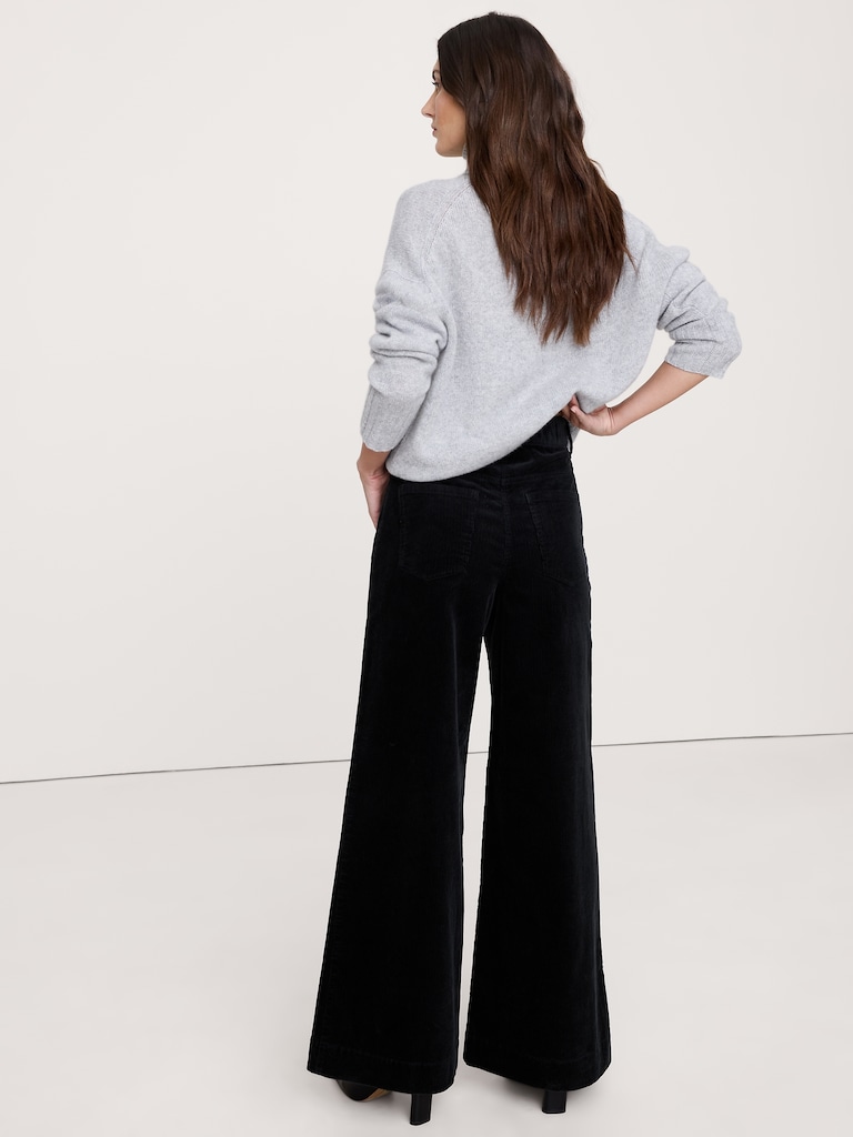 High-Rise Wide-Leg Corduroy Pant