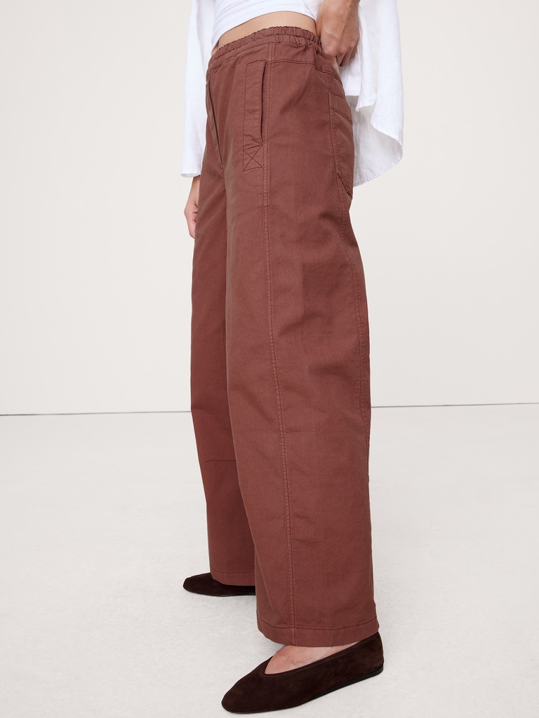 Mid-Rise Relaxed Painter Pull-On Pant