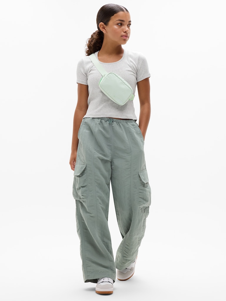 Athleta Girl Right Moves Rib Double Up Tee