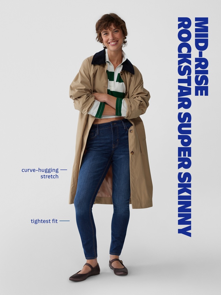 Extra High-Waisted Rockstar 360° Stretch Super-Skinny Jeans