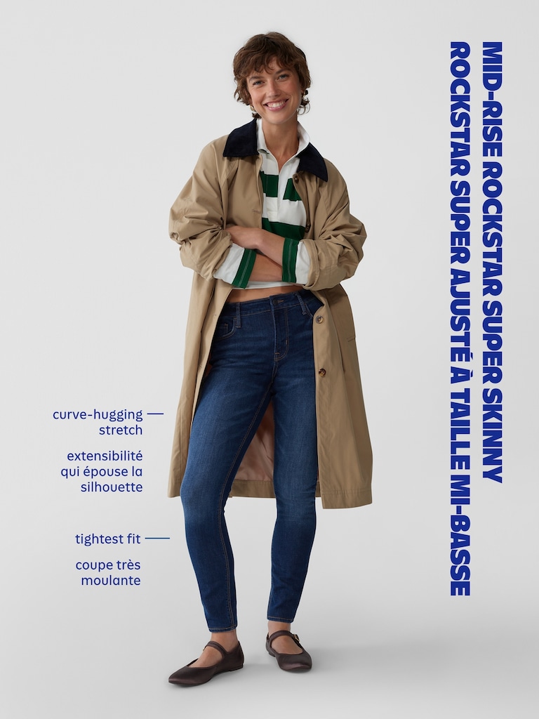 High-Waisted Rockstar Super-Skinny Jeans