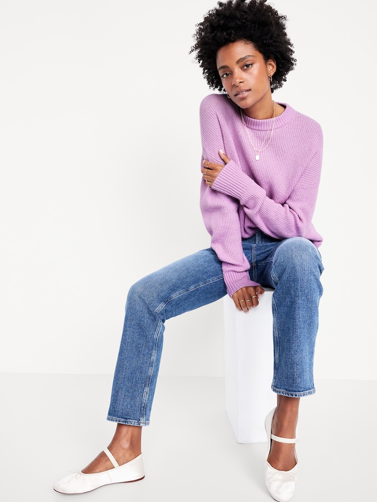 SoSoft Crew-Neck Tunic Sweater