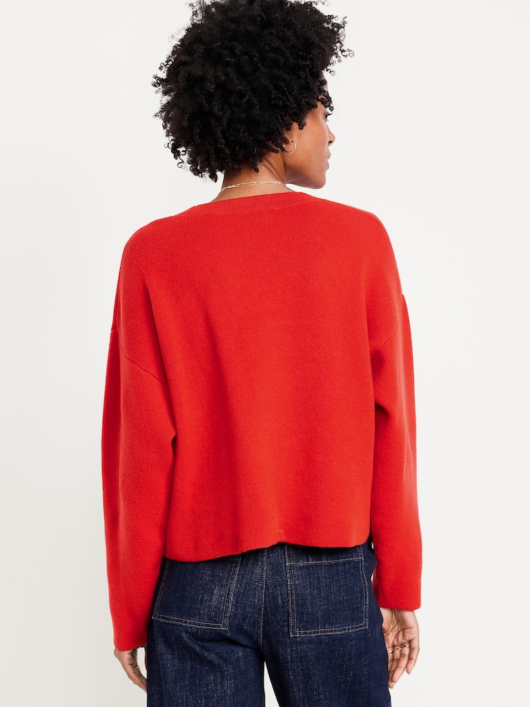 SoSoft Cropped Crew-Neck Sweater