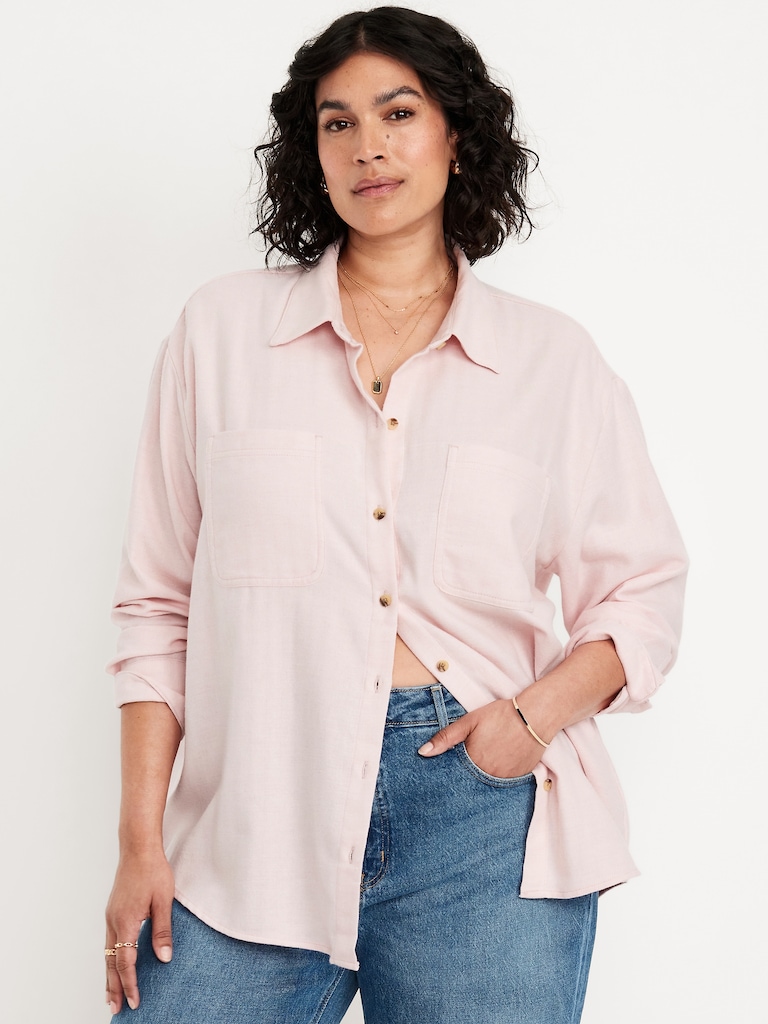 Button-Down Boyfriend Shirt