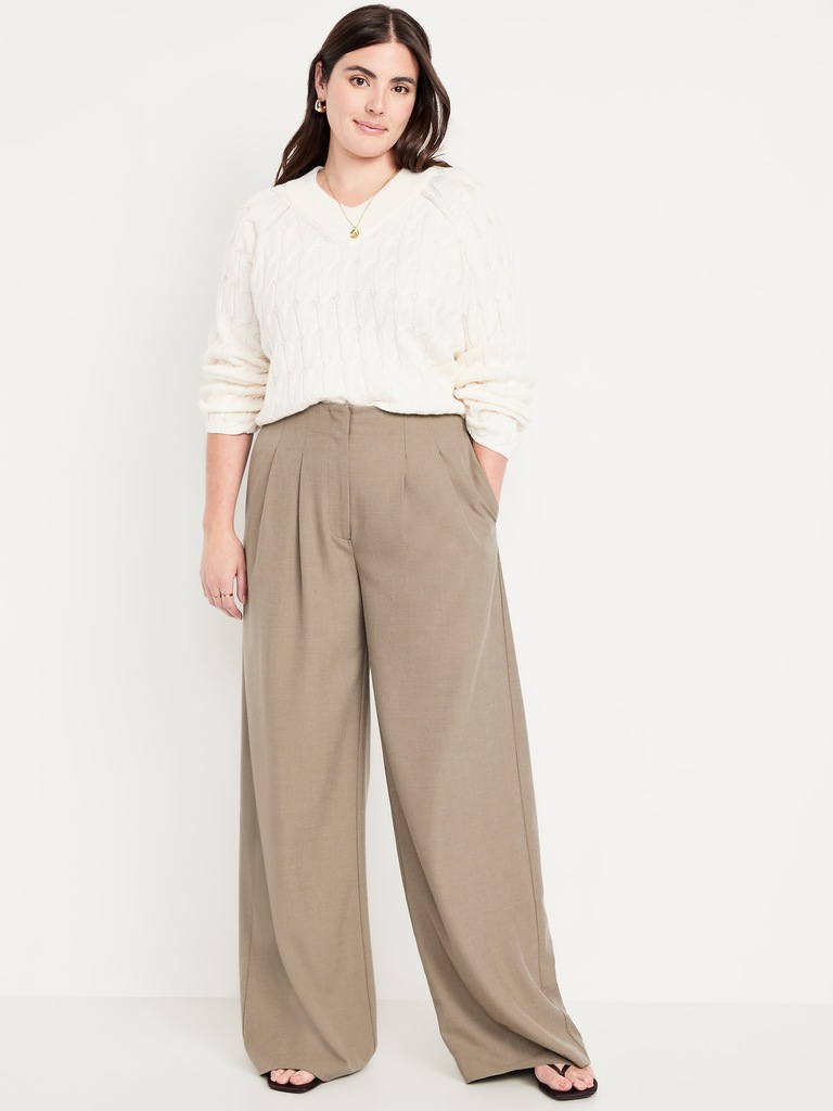 Extra High-Waisted Super Wide-Leg Pants