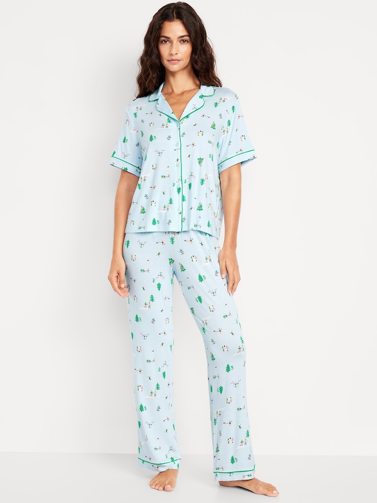 Sunday Sleep Knit Jersey Pant Set
