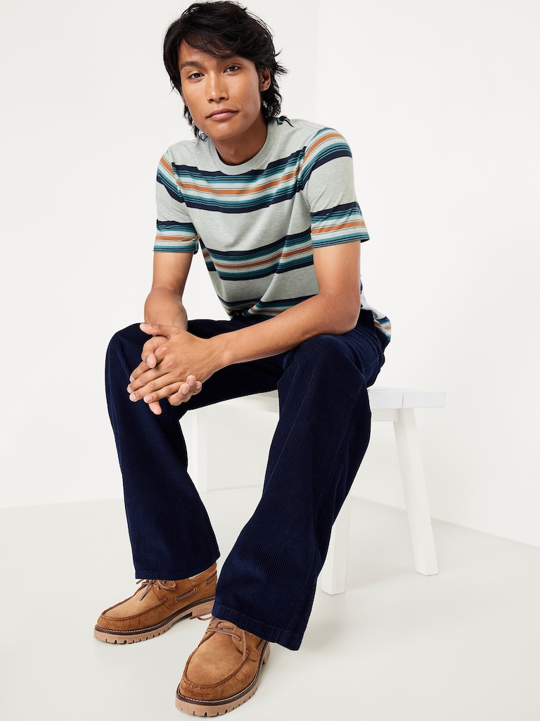 Crew-Neck Striped T-Shirt