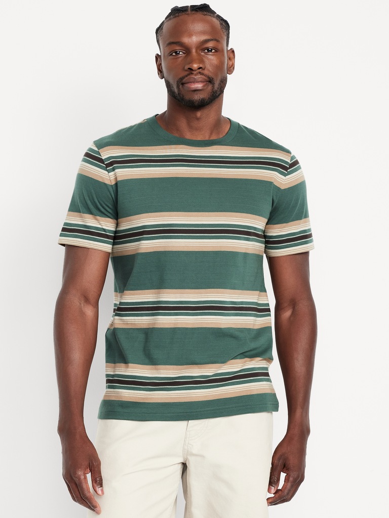 Crew-Neck Striped T-Shirt