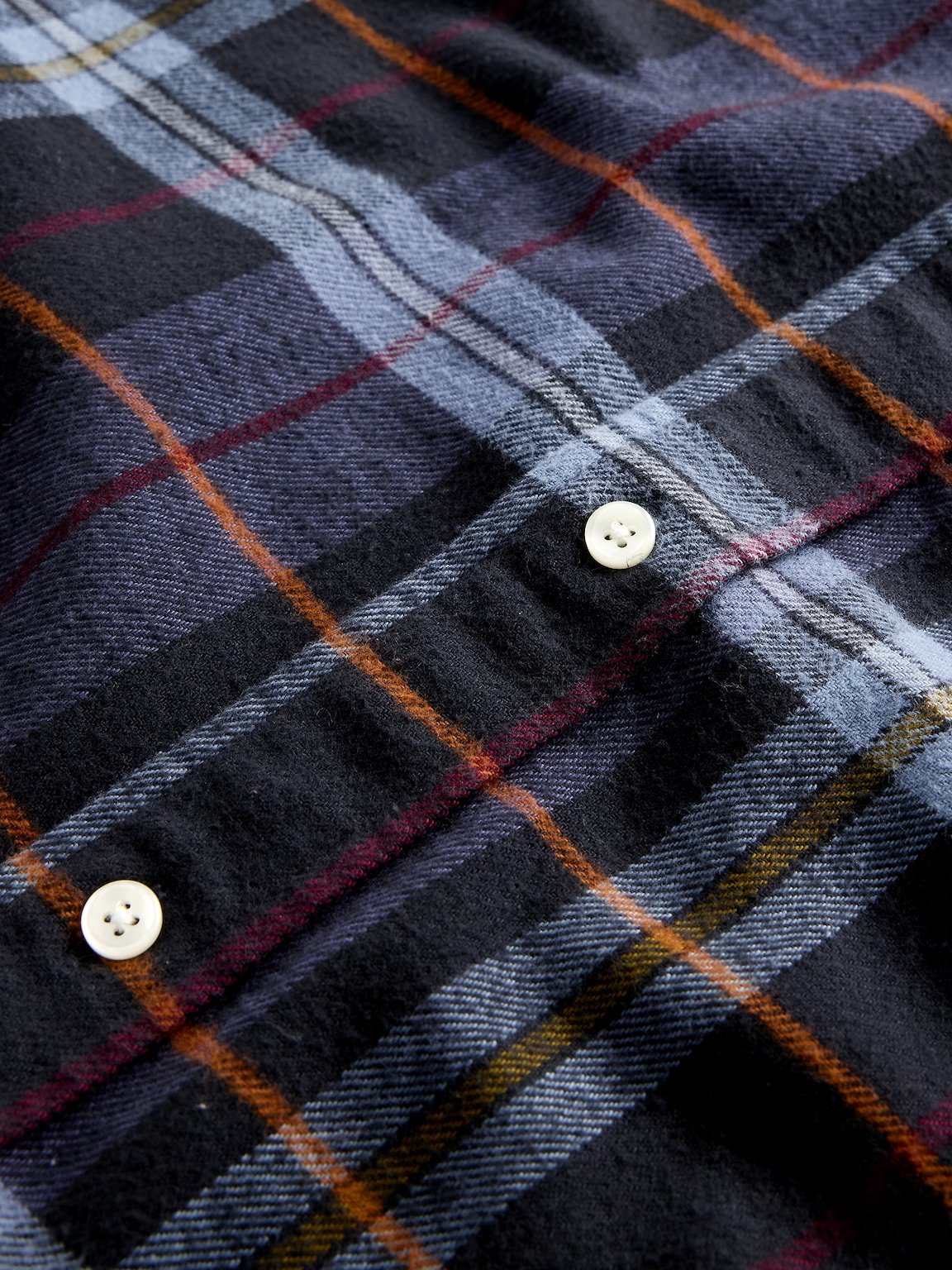 Organic Cotton Relaxed Flannel Shirt