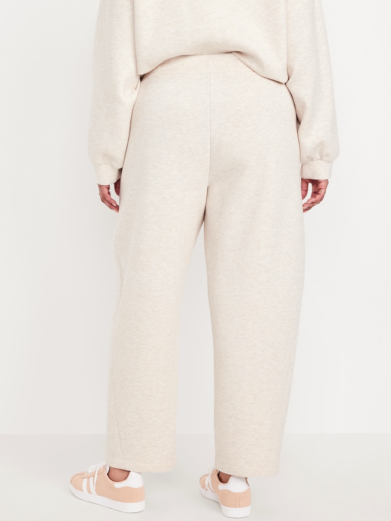 High-Waisted Bounce Fleece Barrel Sweatpants