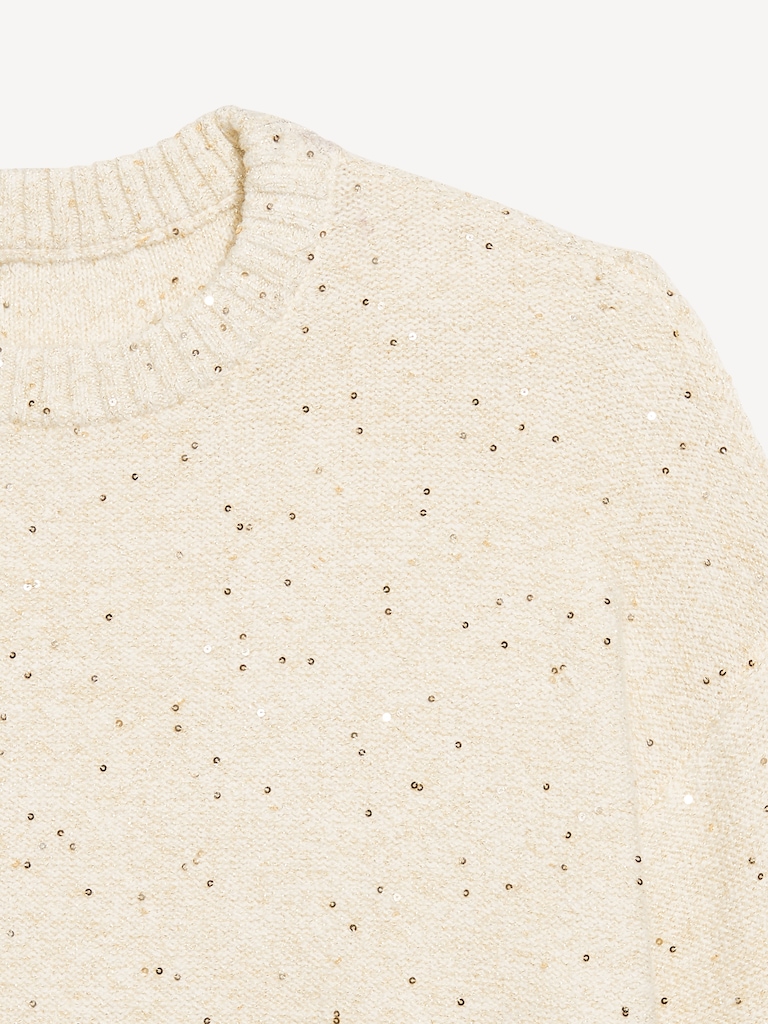 SoSoft Crew-Neck Sequin Sweater