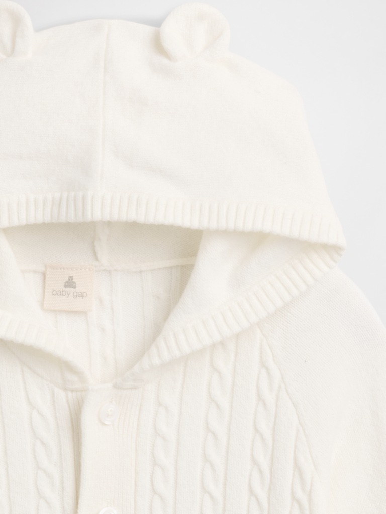 Baby CashSoft Cable-Knit One-Piece