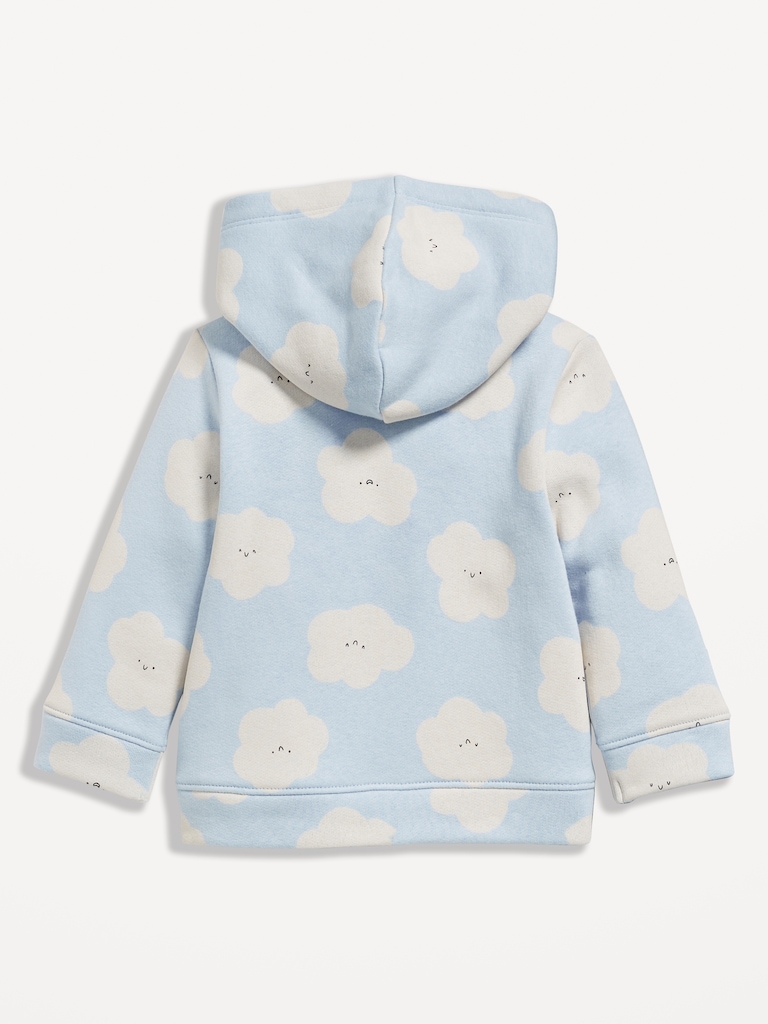 Printed Logo-Graphic Zip Hoodie for Baby