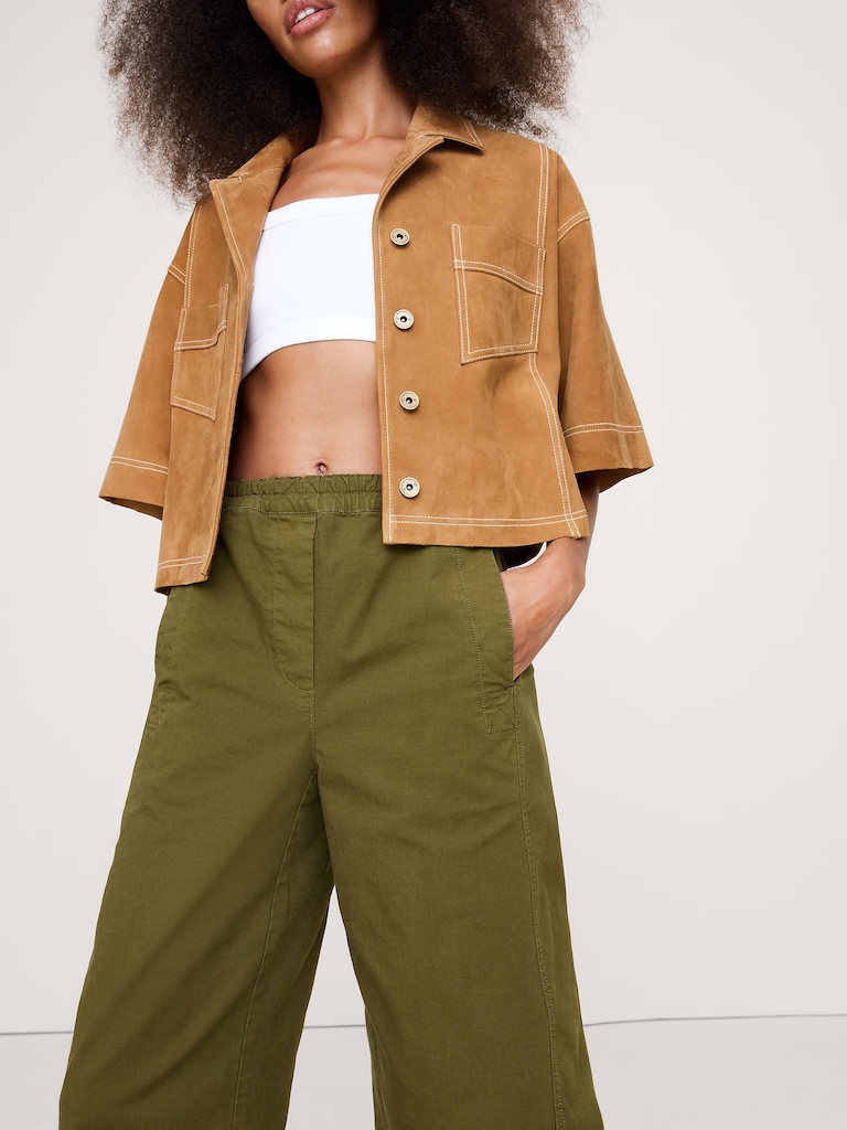 Mid-Rise Relaxed Painter Pull-On Pant